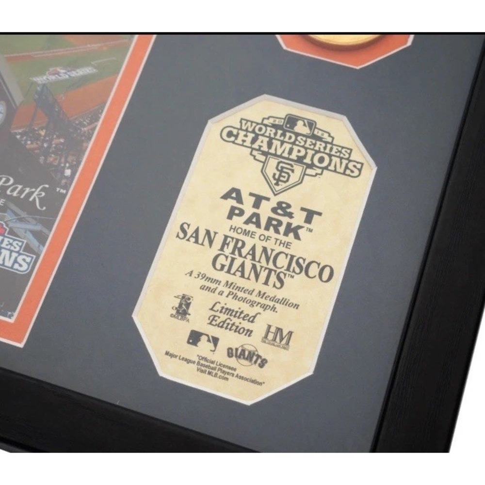 Highland Mint San Francisco Giants 2012 World Series Champions Medallion Coin - Picture 6 of 6